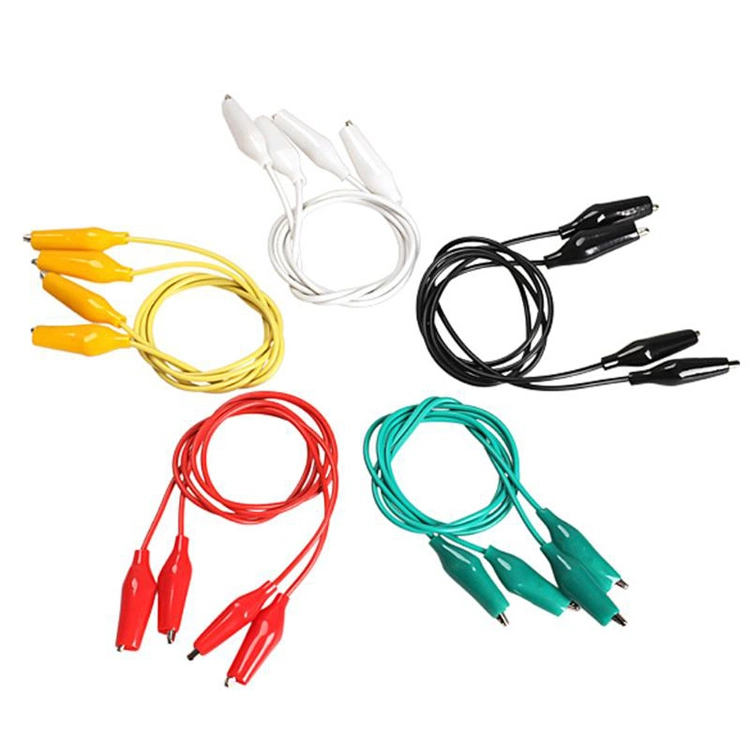 Brand New Alligator Clips Electrical DIY Test Leads Alligator Double-Ended Crocodile Jumper Wire