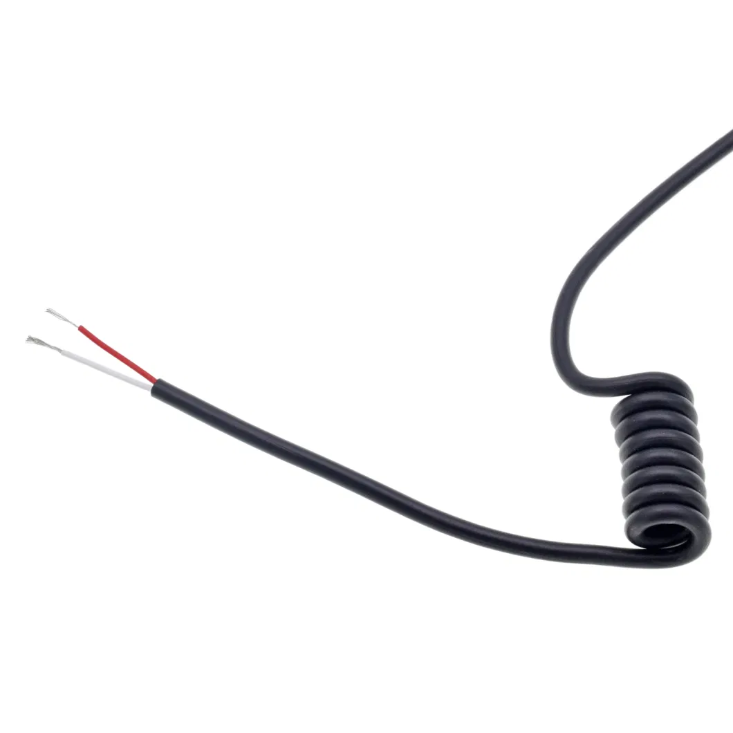 Electric Soft Wire TPU Coiled Cable for Telephone Communication Cable